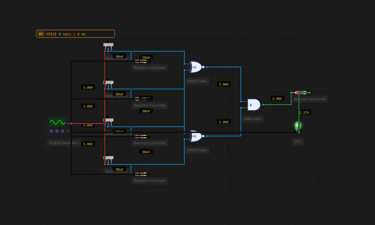 2-Bit Equality Comparator