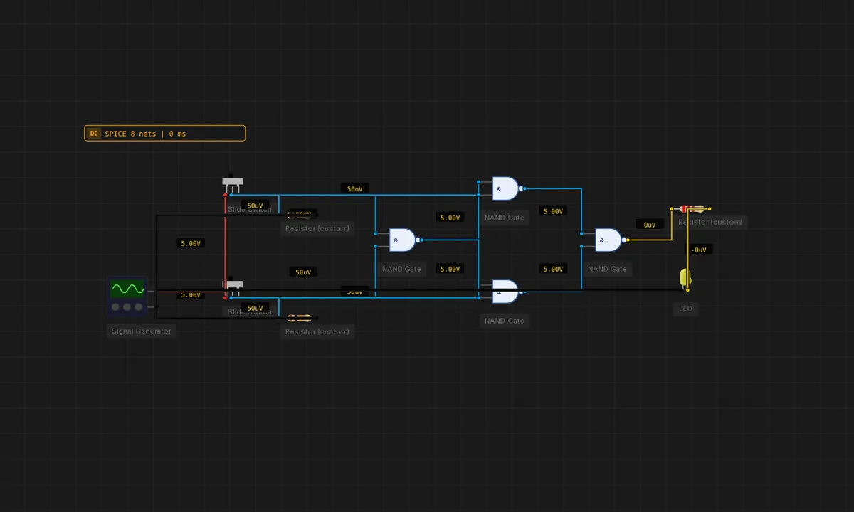 XOR Built From NAND Only