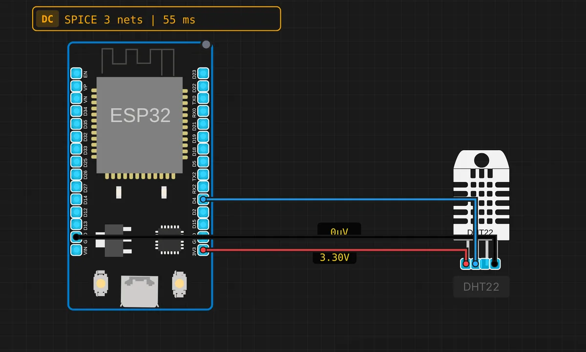 ESP32: DHT22 Temperature & Humidity