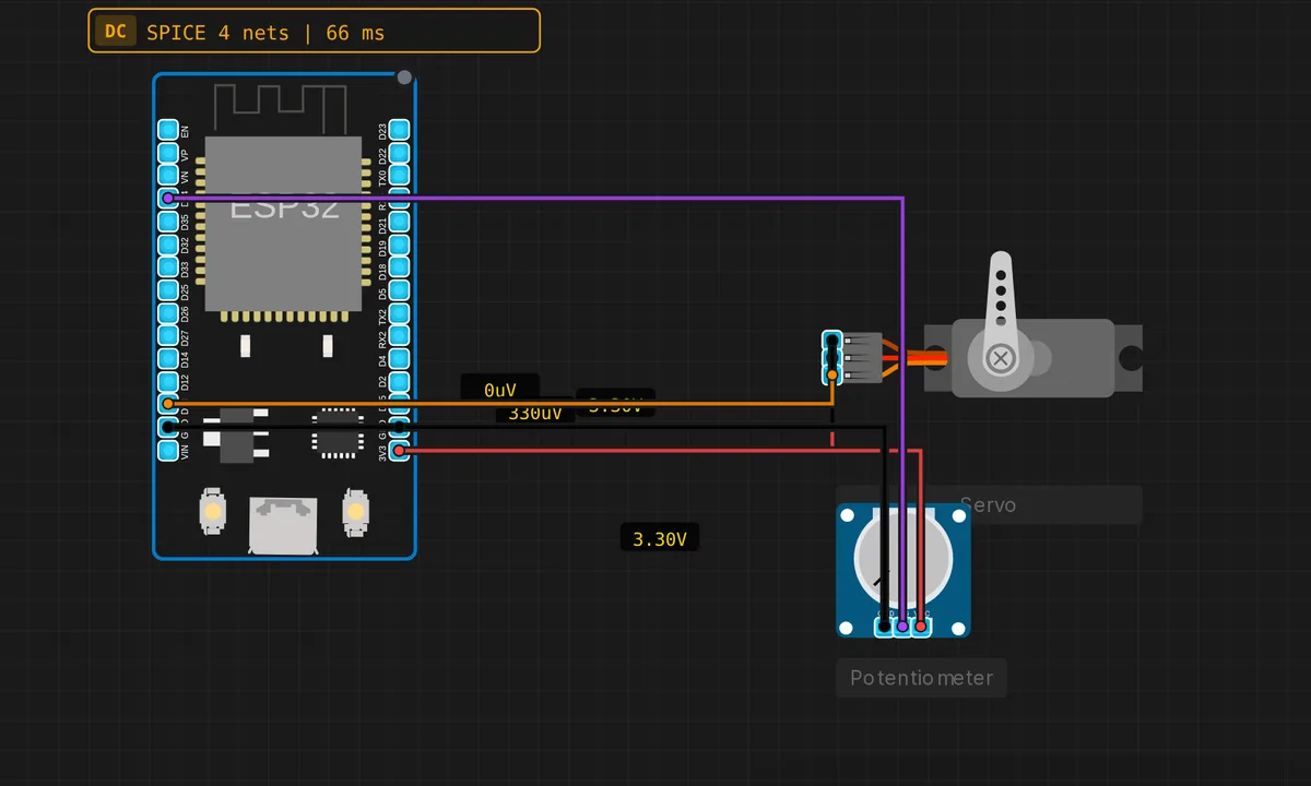 ESP32: Servo Motor + Potentiometer