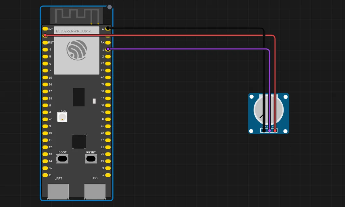 ESP32-S3: Potentiometer (ADC)