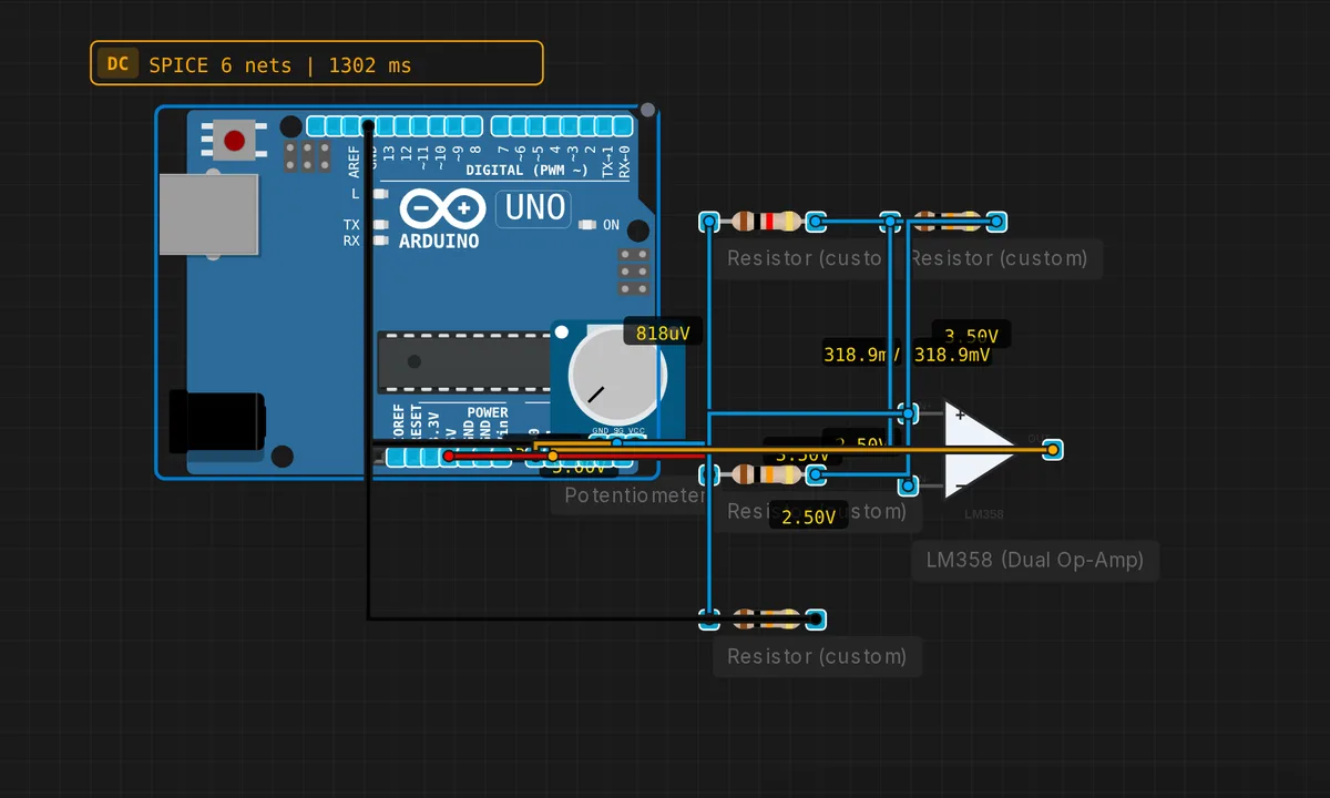 Inverting Amplifier (LM358)